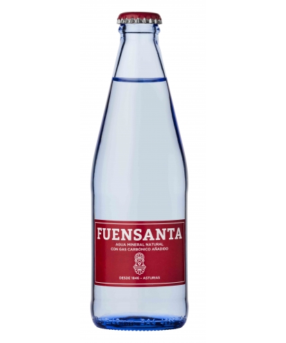 AGUA CON GAS FUENSANTA 33 CL RETORNABLE